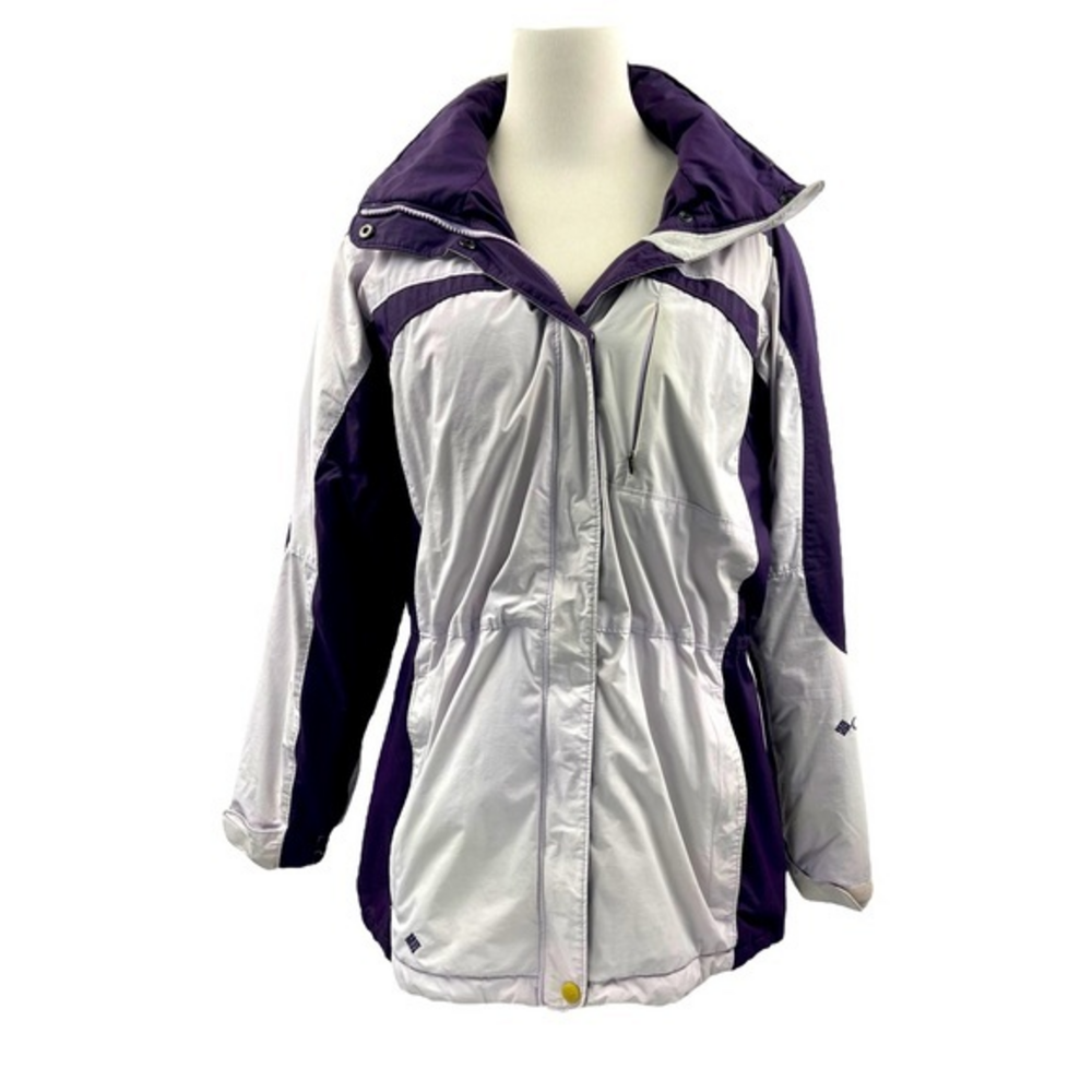 Columbia‎ Full Zip Hooded Coat in Purple Size Small Women's